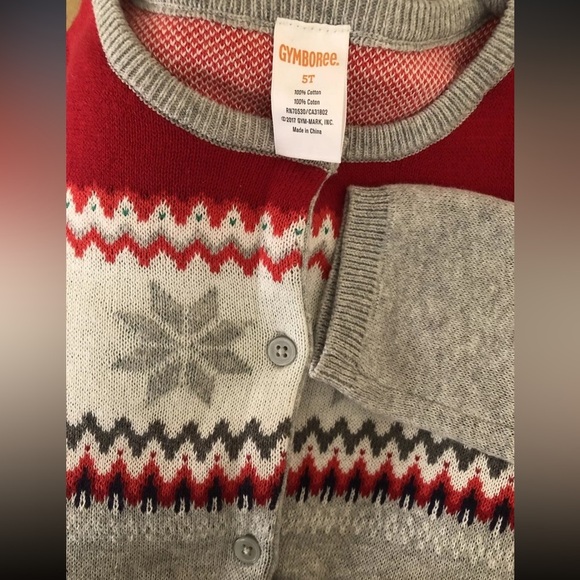 Girls  Kids Button Front Cardigan Sweater Size 5  Cotton 100% Gymboree - Picture 3 of 6